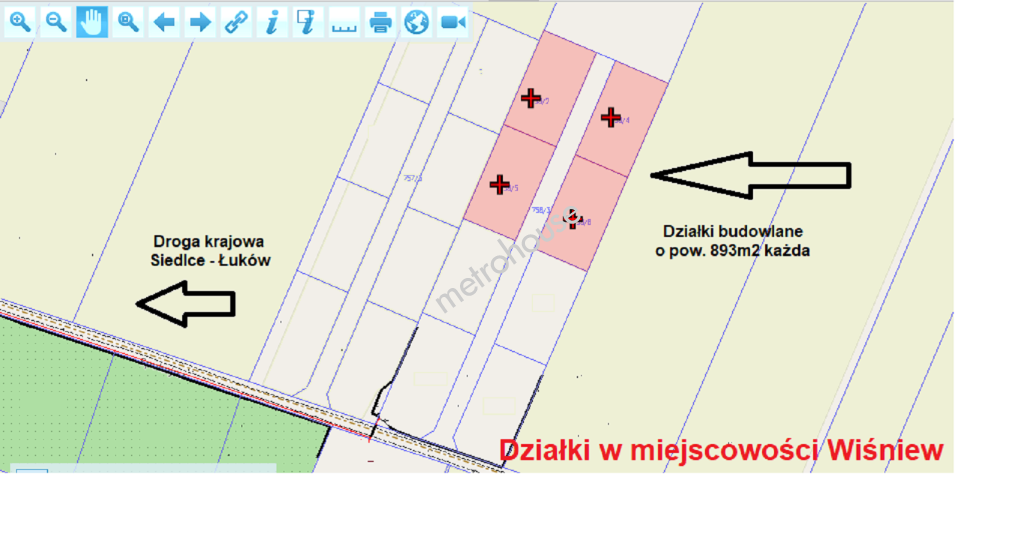 Plot   for sale, Siedlecki, Wiśniew